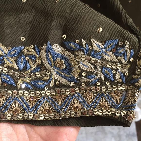 Vintage Lotta Stensson Silk Hand Emb Tunic S - Picture 3 of 8